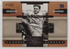 2008 Donruss Classics Classic Singles 528/1000 Ken Strong #CS-11 HOF n1u