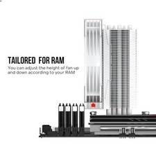 V5 CPU Air Cooler with 5 Heat Pipes 120mm FDB PWM Processor Cooling for Intel...