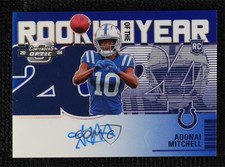 2024 Panini Contenders Optic Blue Prizm 40/75 Adonai Mitchell #ROY-AML Auto 1lm8