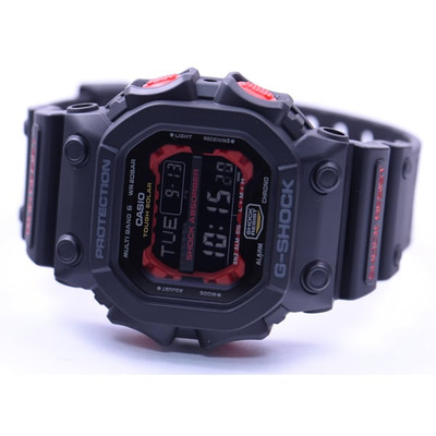 Casio G-shock GXW-56-1AJF 50.6 mm Black/Red Rubber and Resin Case