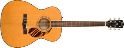 Fender Paramount PO-220E Orchestra Acoustic Guitar with Case, Natural