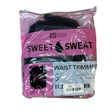 Sports Research Sweet Sweat Waist Trimmer Black & Pink Small