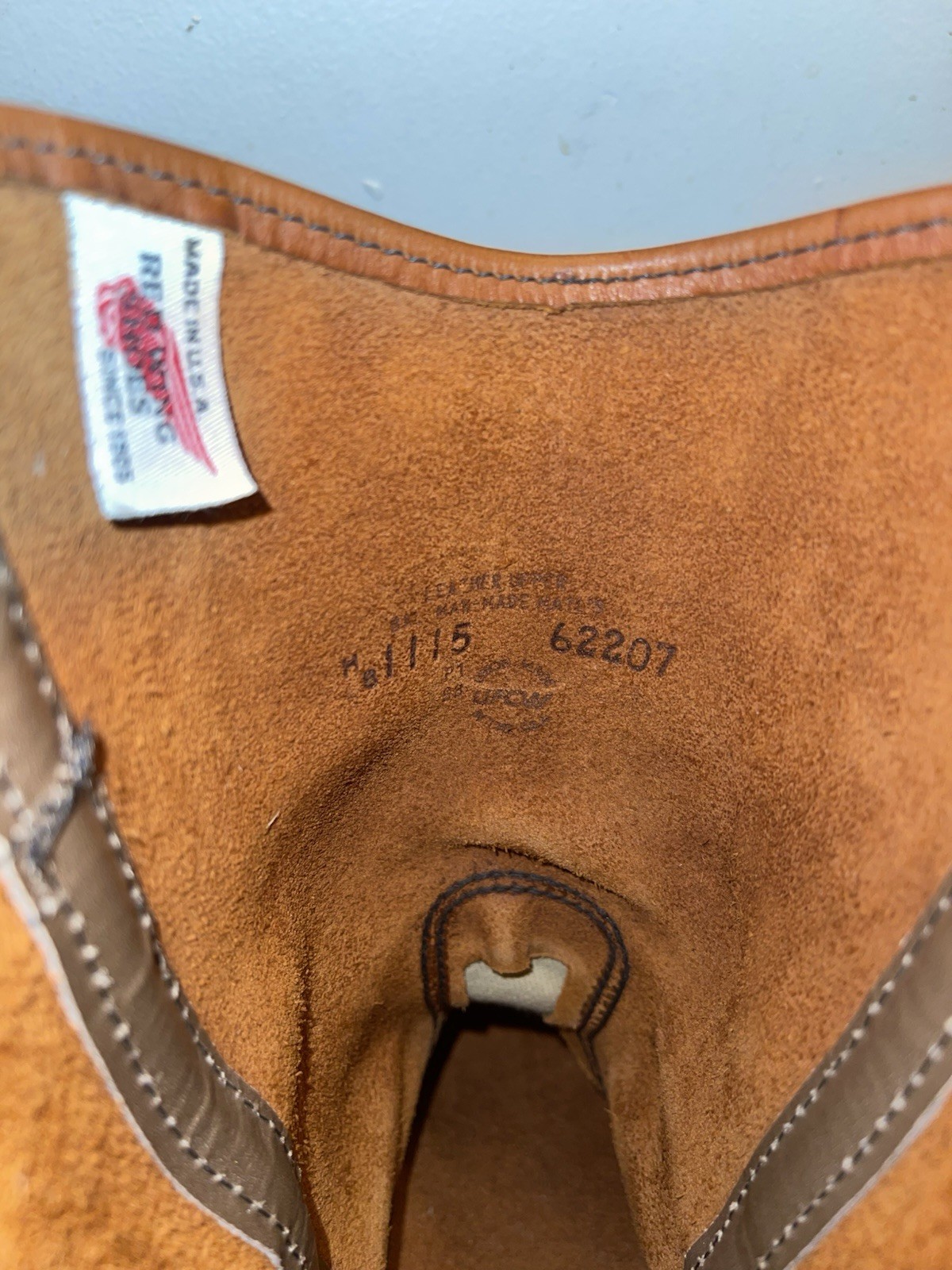 Red Wing 1115 Pecos Nailseat Vibram Tan Pull On Western Cowboy Work Boot 11 D