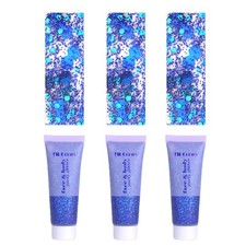 Face Body Glitter Gel 3pc Blue Chunky Hair  Face Sparkles for Festival Makeup