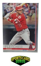 2019 Topps Chrome #181 David Fletcher Refractor ROOKIE CARD. rookie card picture