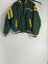 Mirage Mens Green Yellow Green Bay Packers NFL Full-Zip Bomber Jacket Size M