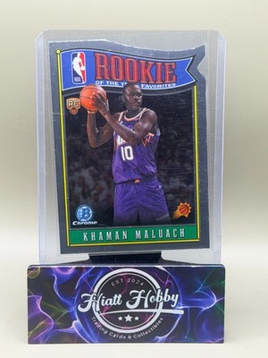 2025-26 Bowman Chrome Basketball - #RY-10 Khaman Maluach - ROY Favorites (RC)