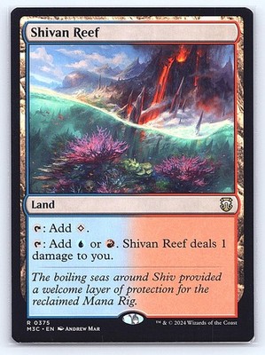 Shivan Reef 375 Rare Commander: Modern Horizons 3 Magic: The Gathering LP