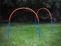 Hoopers Set, 2 BöGen, Hundetraining Set, Agility Hunde Parcour