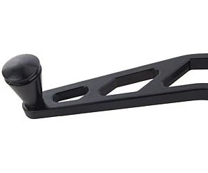 Manivela de ventana de aluminio Lokar XIDH-2014 Billet negro Foto 4 de 4