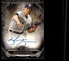 2015 TOPPS TIER ONE SHANE GREENE NGA-SGE NEW GUARD AUTOGRAPHS 245/349 YANKEES