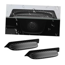 2PCS Backup Camera Rain Shield,Carbon Fiber Backup Camera for Car Black/2PCS