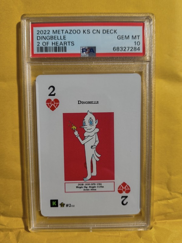 2022 MetaZoo KS CN Deck Dingbelle 2 of Hearts PSA 10