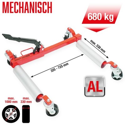KS TOOLS performance Mechanische Rangierhilfe, 680 kg, max. Reifenbreite 330 mm