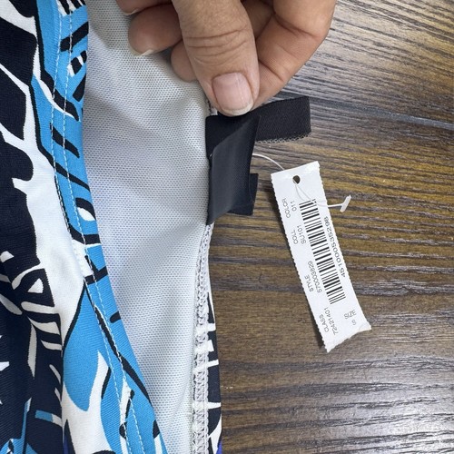 Neu mit Etikett White House Black Market lila blau tropisch Bikini Badeanzug Oberteil Unterteil S - Bild 7 von 20