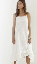 Anthropologie Ruffled Crochet Midi Dress Size Med (Orig. $148) SALE