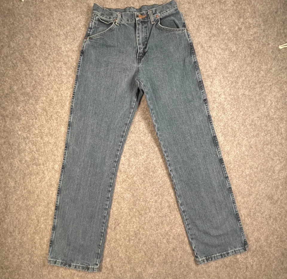 Jeans Wrangler Niños Talla 16 Regular Azul Vaquero Occidental Rodeo Pierna Recta Foto 2 de 4