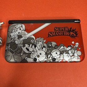 Nintendo 3DS XL Limited Edition Red Super Smash Bros Console (With Charger)
