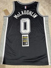 Jordan McLaughlin Signed Autographed San Antonio Spurs Jersey JSA COA Auto L