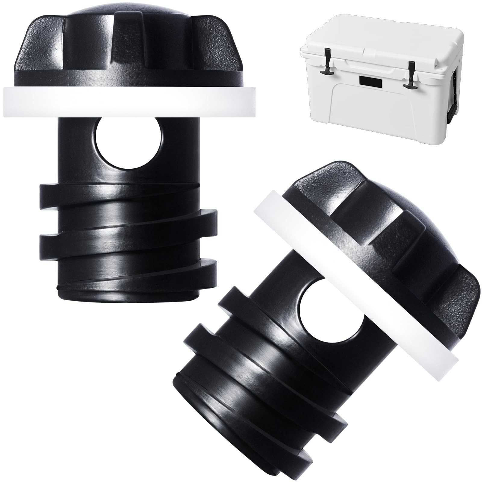 Drain Plug For Yeti, 2 Pack Replacement Cooler Accessories, Compatible Wi