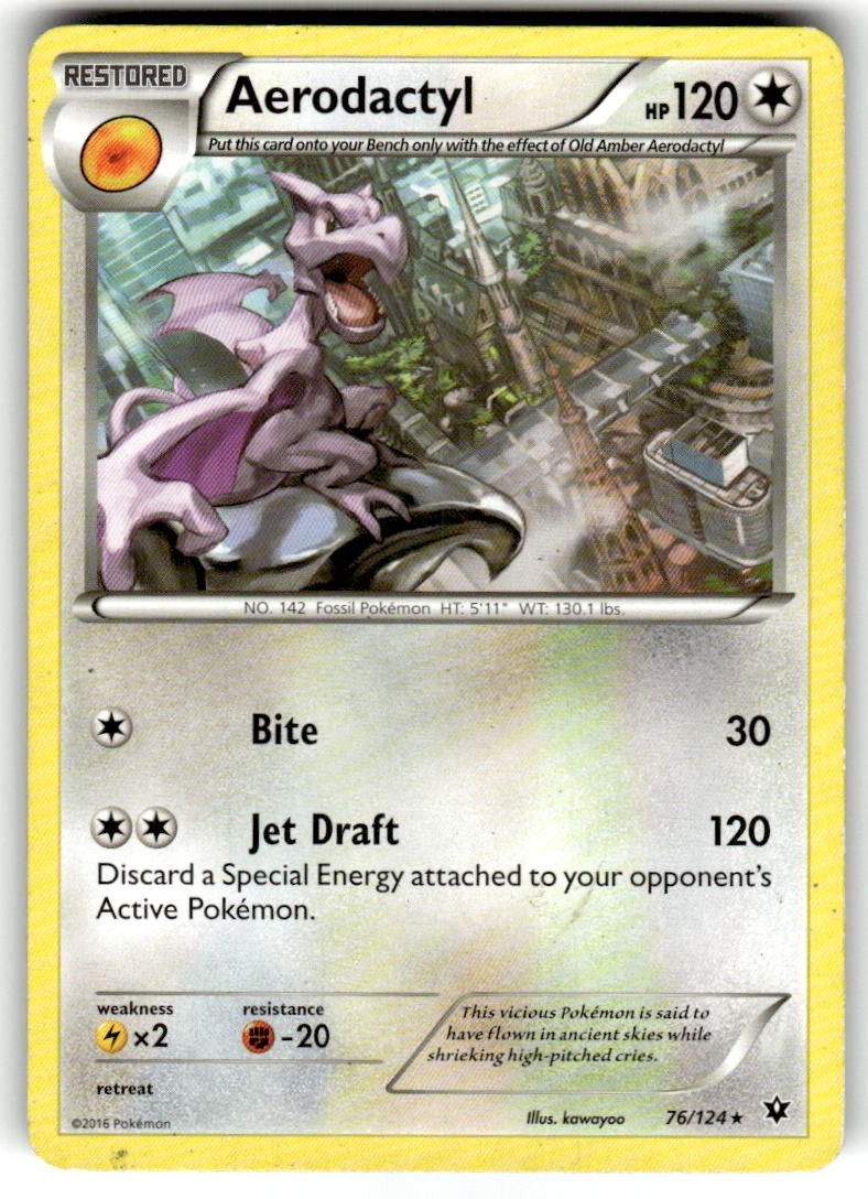 Aerodactyl Rare XY - Fates Collide 76/124 LP