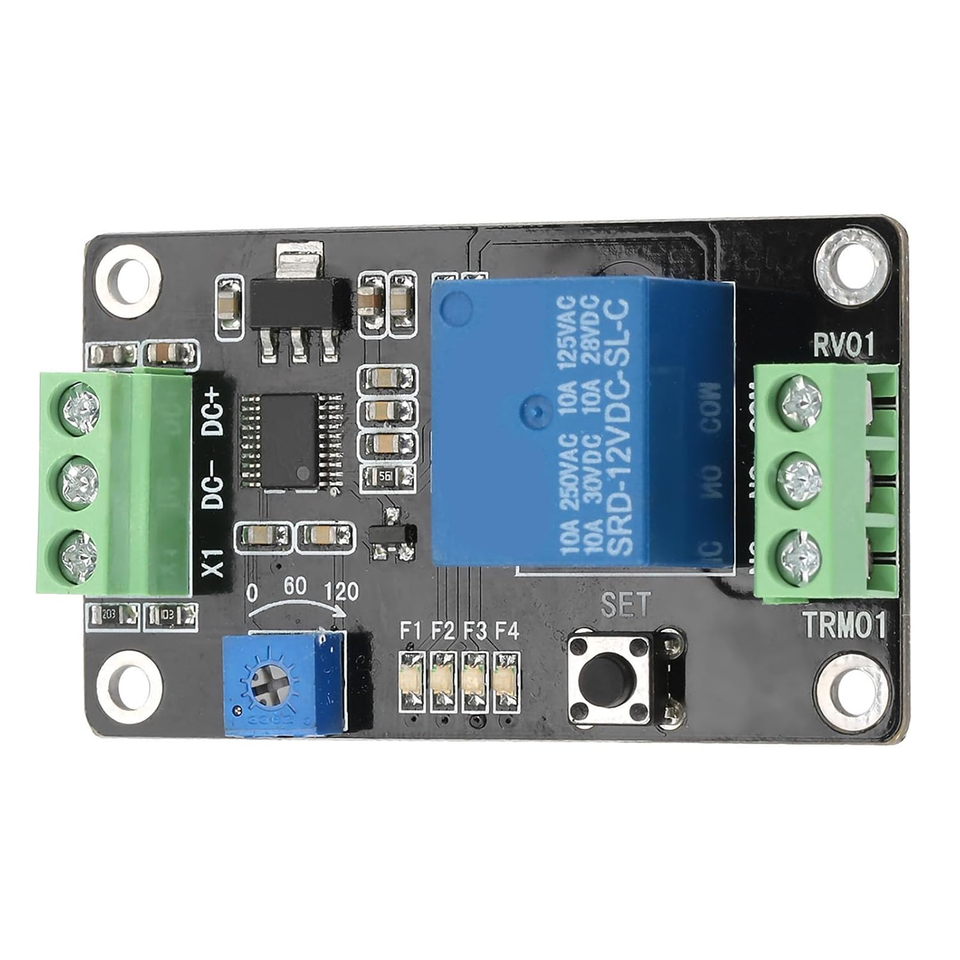 12v Relay Timer Module Self-Locking 555 Timer DC 5V/12V/24V Time Relay - 60 * 35 * 20Mm, -20 ...