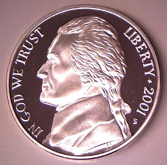 2001-S 5C (Proof) Jefferson Nickel **FREE SHIPPING**