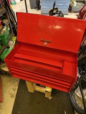 SNAP ON 3 DRAWER TOOL BOX / TOP BOX IN GOOD USED CONDITION WITH KEY KC515-A