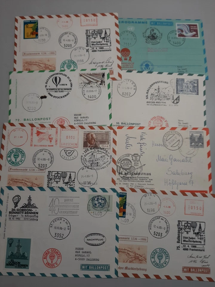 Alle Welt Sammlung Ballonpost - Bild 4 von 4