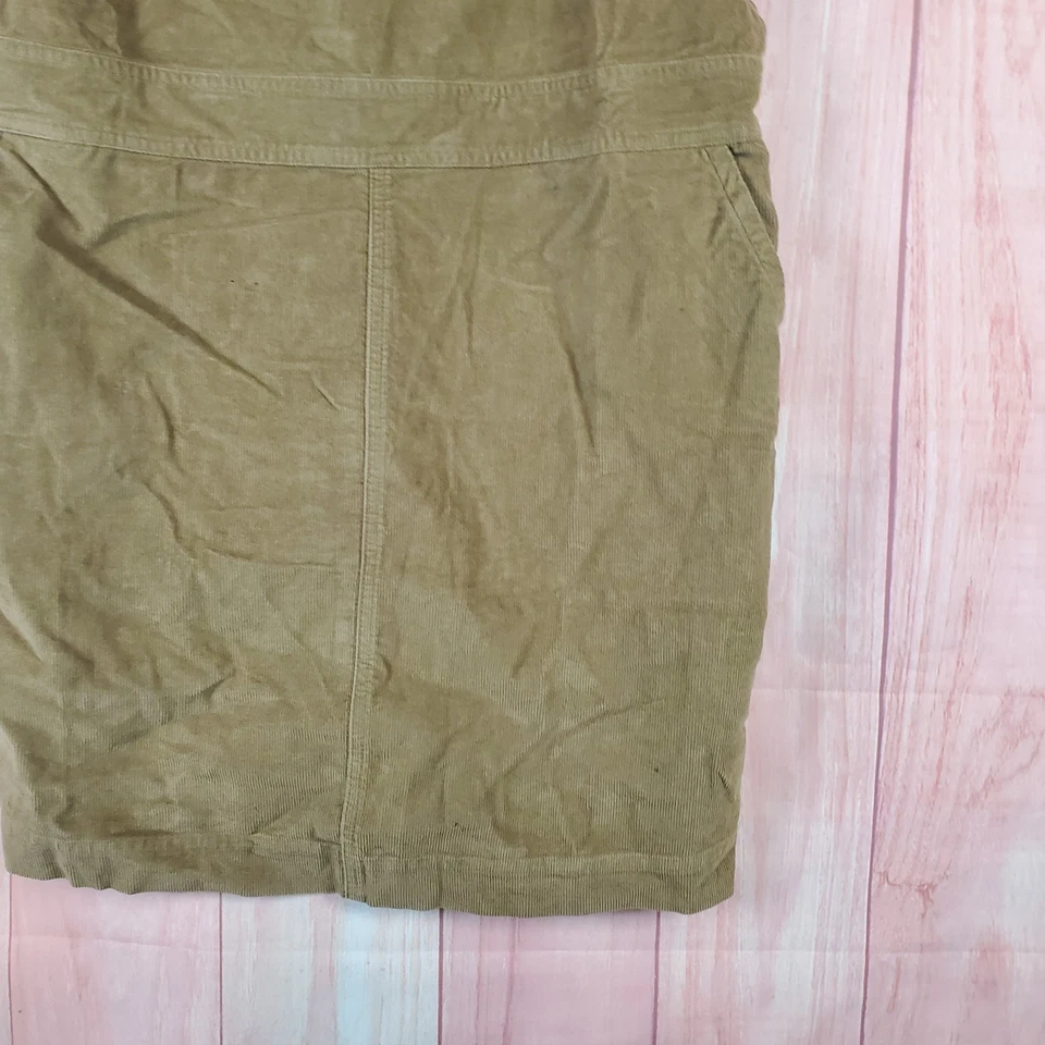 Toad & Co Vestido Babero Jersey Mujer XL Marrón 100% Algodón Un Bolsillo en el Pecho Pull On Foto 3 de 4