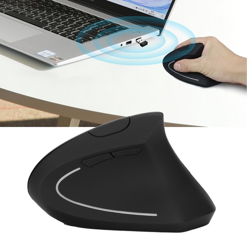 Wireless Mouse 2.4GHz Wireless Vertical Mice Ergonomic USB Rechargeable Comp NEW - Afbeelding 6 van 12