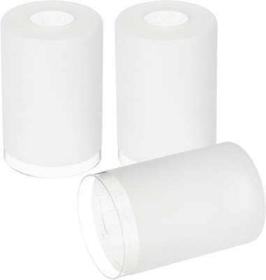 PATIKIL 3x Glas Lampenschirm weiß Leinen 6x4 Zoll für Kronleuchter Pendel Wand