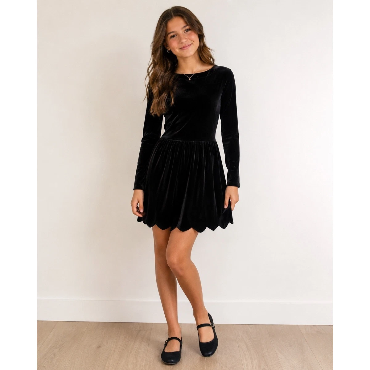 holiday black dresses with sleeves Long Sleeve Size 14 for Girls for sale coat dress for weddings
