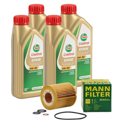 4L CASTROL EDGE 5W-30 M LL-04 Motoröl MANN Ölfilter für BMW N40 N42 N43 N45 N46