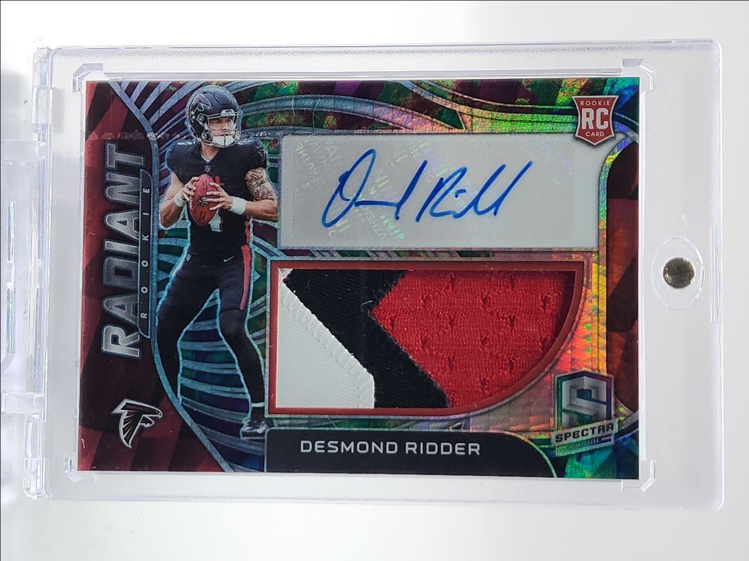 DESMOND RIDDER 2022 SPECTRA RADIANT RPA ROOKIE CELESTIAL B RC AUTO /75 Q4408