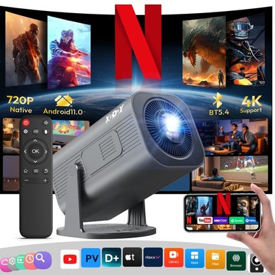 XGODY Gimbal 3 Pro 4K Projektor Android 11 WiFi 340ANSI Native 720P