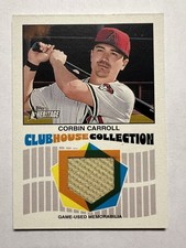 2026 Topps Heritage Corbin Carroll Patch Clubhouse Collection #CCR-CCA