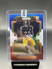 Najee Harris Panini Prizm Prizms Red White and Blue Rookie Card 2021 #343