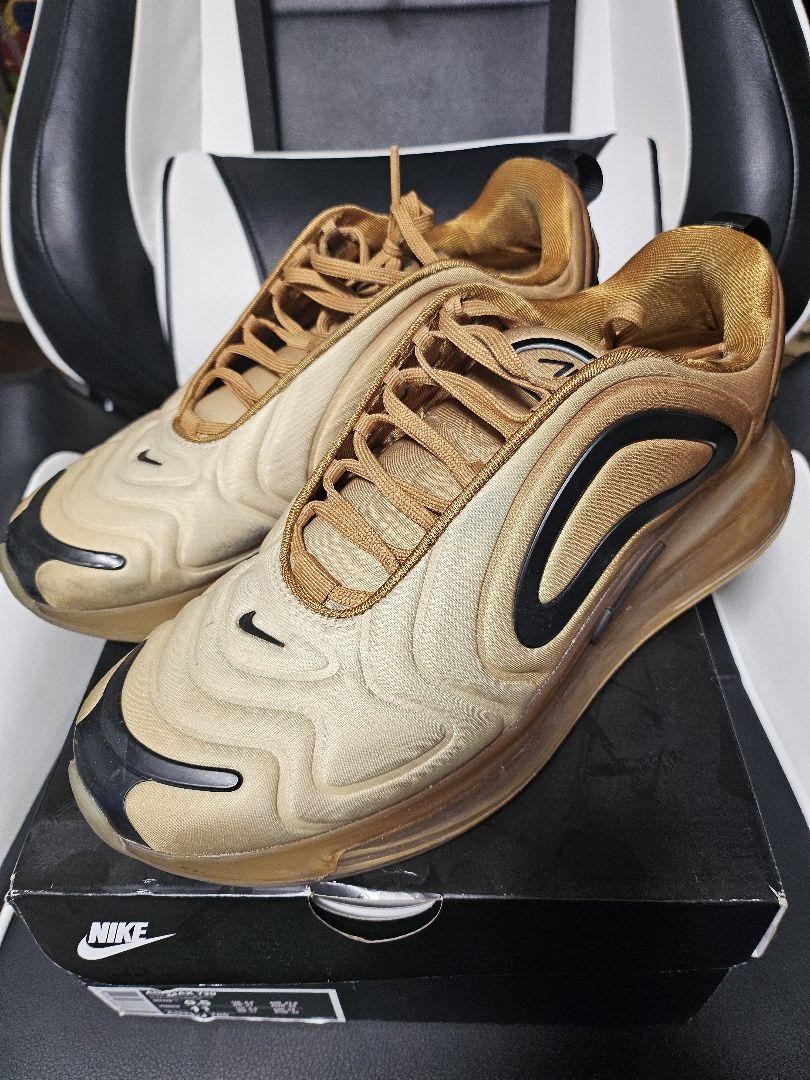 Nike Air Max 720 Dessert Gold Mens UK9.5 Running Shoes with Box and Tag