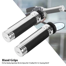 1" Handle Bar Hand Grips for Harley Softail 1995-15 Sportster 96-22  Dyna 96-17