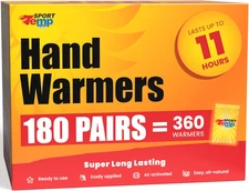 Hand Warmers - up to 11 Hours of Heat, Super Long Lasting - Easy, All Natural - 