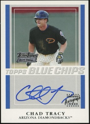 Chad Tracy 2003 Team Topps Blue Chips AUTOGRAPH #TT-CT Arizona Diamondbacks