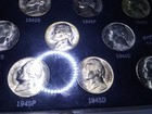 1942-1945 WWII "GEM" UNCIRCULATED JEFFERSON WARTIME 35% SILVER NICKEL COIN SET — photo 6