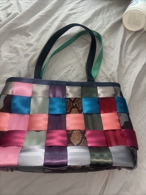 Rare HARVEYS Paint by Numbers Multi-color Shoulder Bag