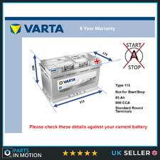 Battery fits FORD TRANSIT FOCUS GALAXY RANGER F150 F-150 EDGE GT 115 New