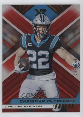2022 Panini XR Red 209/249 Christian McCaffrey #71 16wc