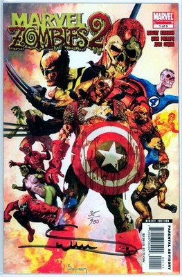 MARVEL ZOMBIES 2 #1 DYNAMIC FORCES SIGNED ARTHUR SUYDAM DF COA DISNEY TV COMICS