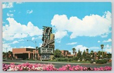 Sands Hotel Las Vegas Nevada Postcard Joey Bishop Marquee Vintage 1950s-60s