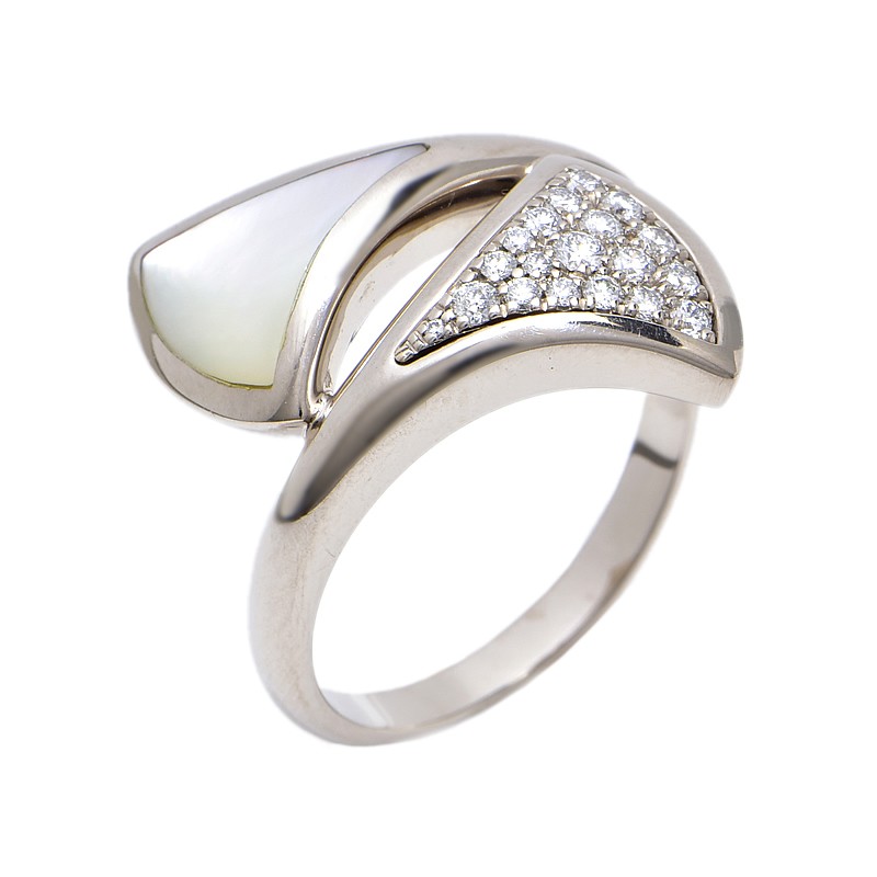 BVLGARI DIVAS' DREAM Ring Mop Diamond 750WG US#8 P0084213