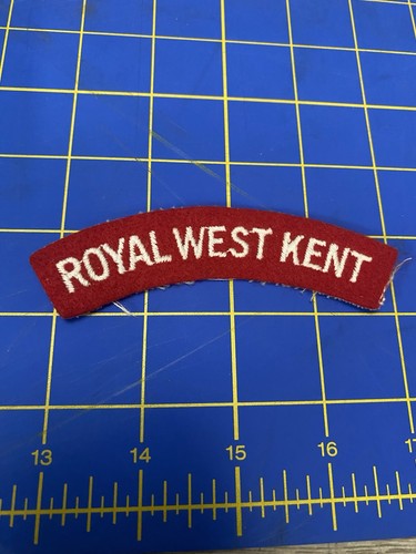 GENUINE BRITISH ARMY TITLE PATCH WWII--ROYAL WEST KENT - Afbeelding 2 van 4